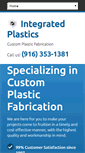 Mobile Screenshot of integratedplasticsusa.com
